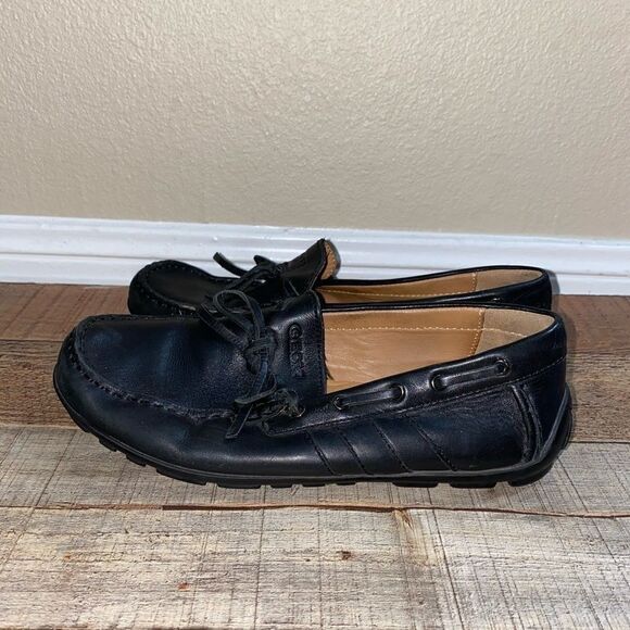 geox Respira Melbourne Black Driving Moccasins - Picture 7 of 12